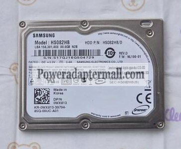 1.8"Samsung HS082HB 80GB HDD Hard Drive for MacBook Air 13"A1237